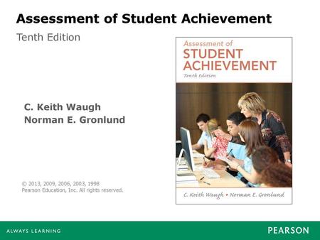 Introduction to Assessment Achievement Assessment and Instruction