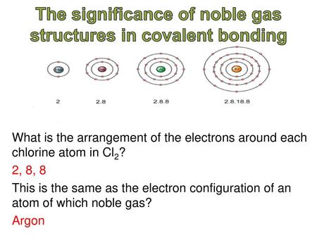 The significance of noble gas structures in covalent bonding