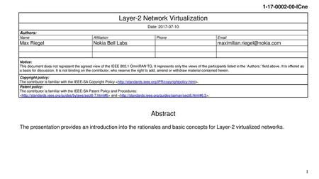 Layer-2 Network Virtualization