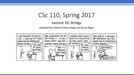 Adapted from slides by Marty Stepp and Stuart Reges - ppt download