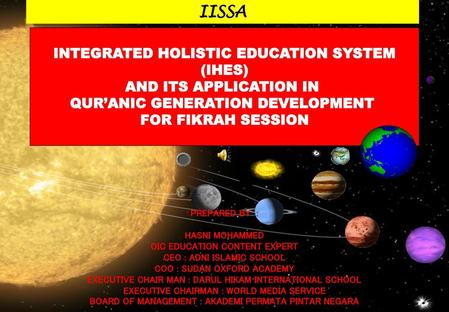 Integrated Holistic Education System Ihes Ppt Download