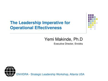 The Leadership Imperative for Operational Effectiveness