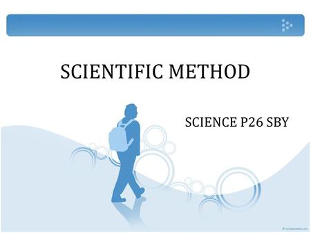 SCIENTIFIC METHOD SCIENCE P26 SBY.