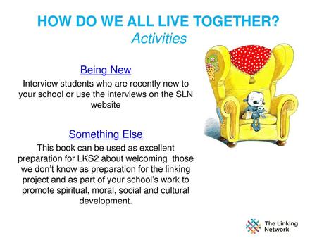 HOW DO WE ALL LIVE TOGETHER? Activities