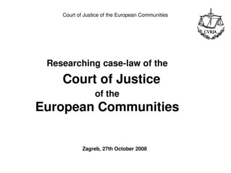 Court of Justice of the European Communities