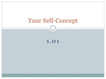 Your Self-Concept 1.01.