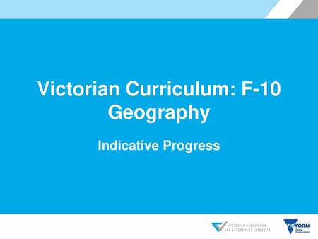Victorian Curriculum: F-10 Geography