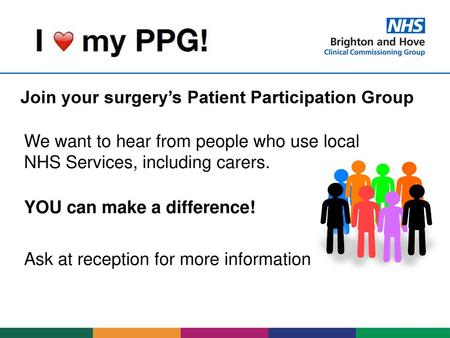 Join your surgery’s Patient Participation Group