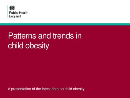 Patterns and trends in child obesity