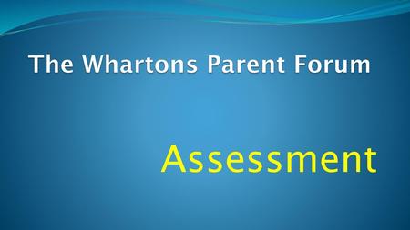 The Whartons Parent Forum