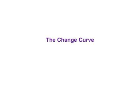 The Change Curve.