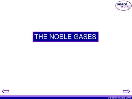 THE NOBLE GASES.