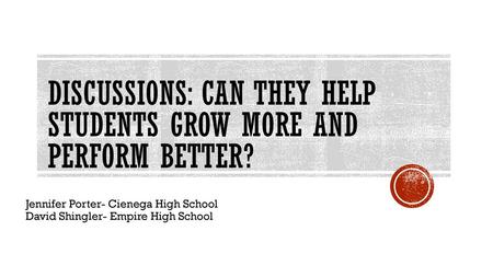 Discussions: Can they help students grow more and perform better?
