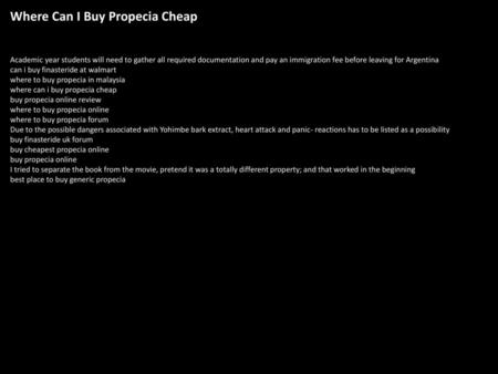 Where Can I Buy Propecia Cheap