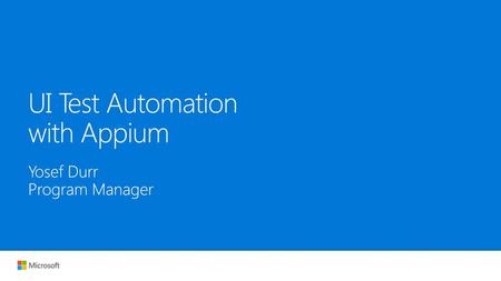 UI Test Automation with Appium