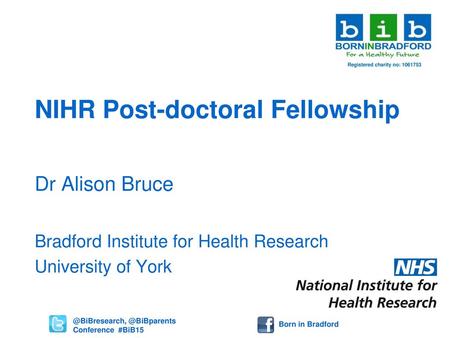 NIHR Post-doctoral Fellowship