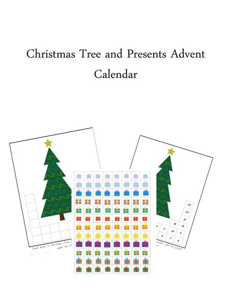 Christmas Tree and Presents Advent Calendar