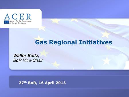 Gas Regional Initiatives