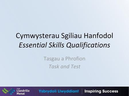 Cymwysterau Sgiliau Hanfodol Essential Skills Qualifications
