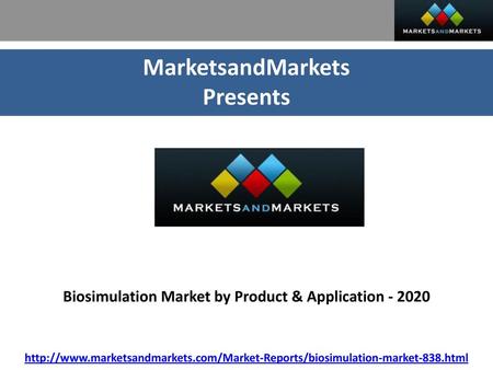 Biosimulation Market by Product & Application