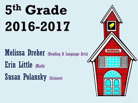 5th Grade Melissa Dreher (Reading & Language Arts)
