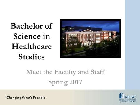 Bachelor of Science in Healthcare Studies