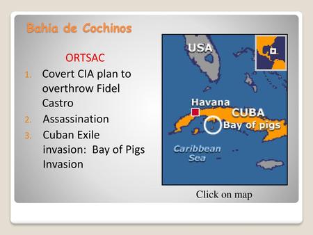 Covert CIA plan to overthrow Fidel Castro
