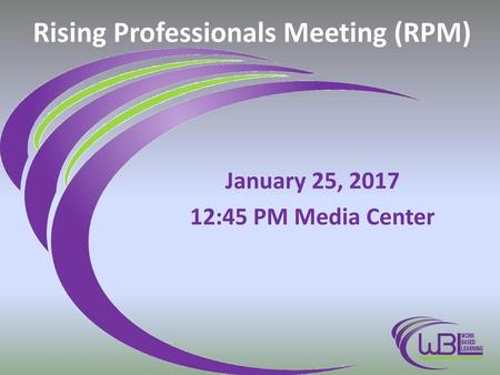 Rising Professionals Meeting (RPM)