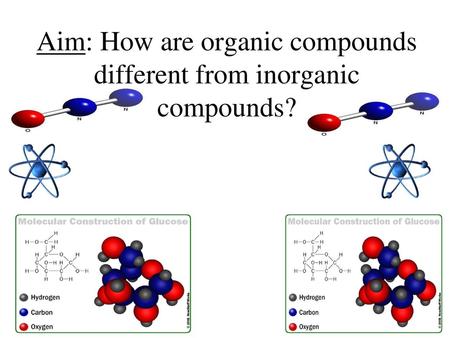 Aim: How are organic compounds different from inorganic compounds?