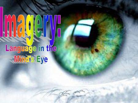 Imagery: Language in the Mind's Eye.