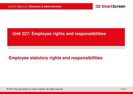 Employee statutory rights and responsibilities