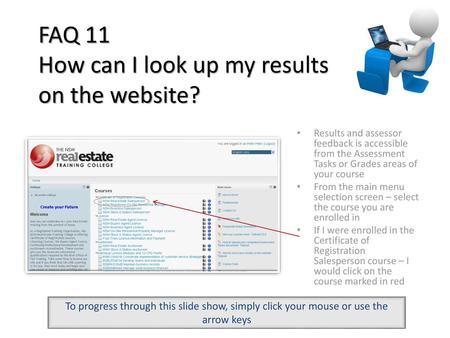 FAQ 11 How can I look up my results on the website?