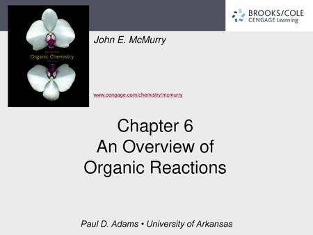 Chapter 6 An Overview of Organic Reactions
