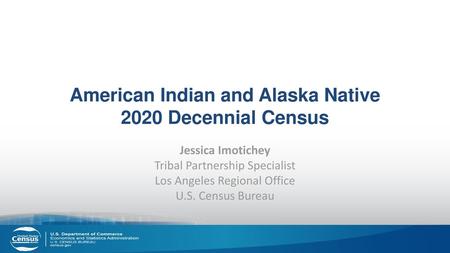 American Indian and Alaska Native 2020 Decennial Census
