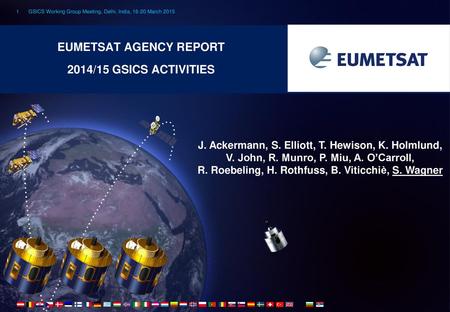 EUMETSAT Agency Report 2014/15 GSICS activities
