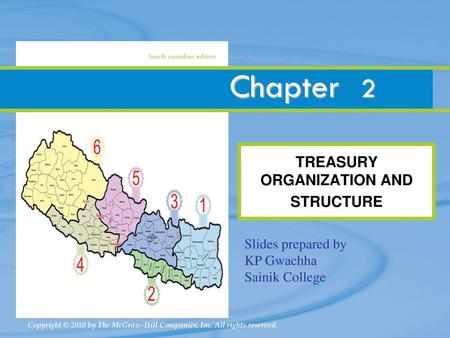 TREASURY ORGANIZATION AND STRUCTURE