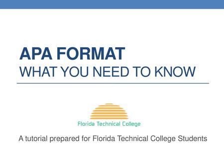APA Format What you need to know
