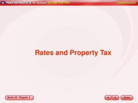 Rates and Property Tax.