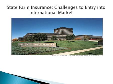 State Farm Insurance: Challenges to Entry into International Market