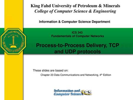 Process-to-Process Delivery, TCP and UDP protocols