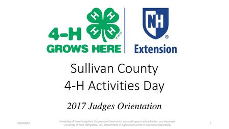 Sullivan County 4-H Activities Day