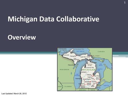 Michigan Data Collaborative Overview