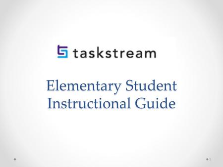 Elementary Student Instructional Guide