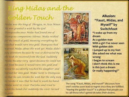 PPT - Idiom: Midas Touch Group: 7 Members: 21429 梁昌瑋