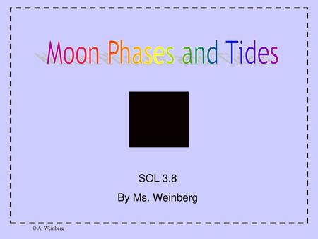 Moon Phases and Tides SOL 3.8 By Ms. Weinberg.