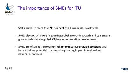 The importance of SMEs for ITU