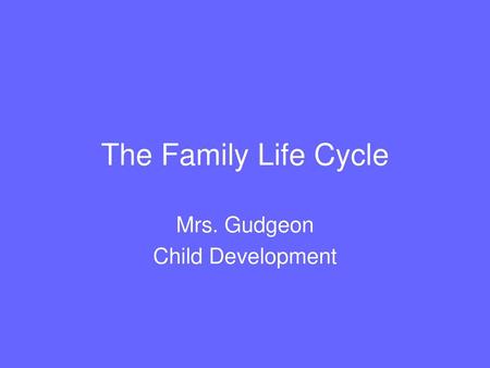 Mrs. Gudgeon Child Development