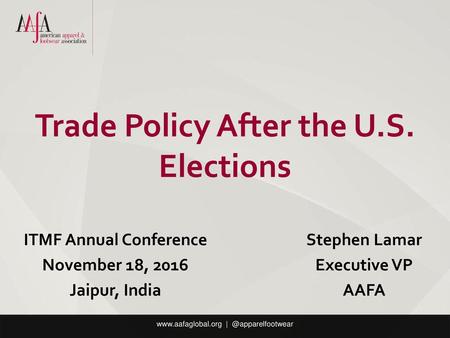 Trade Policy After the U.S. Elections