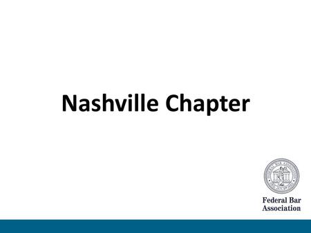 Nashville Chapter.