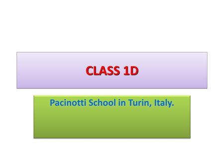 Pacinotti School in Turin, Italy.